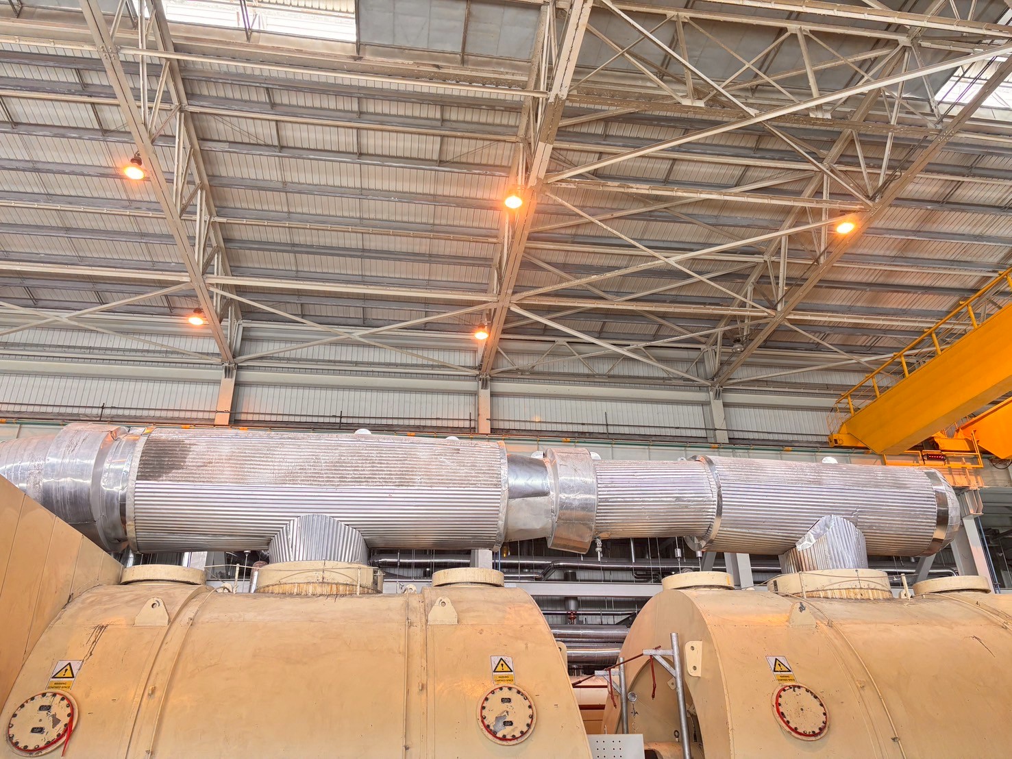 งานฉนวนกันความร้อน Cross Over Pipe Turbine